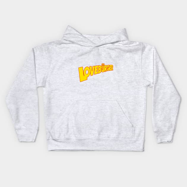 LoveBurger Kids Hoodie by AndrewValdezVisuals